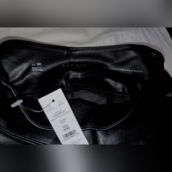 WHBM Vegan Leather Runway Legging - Picture 3 of 7